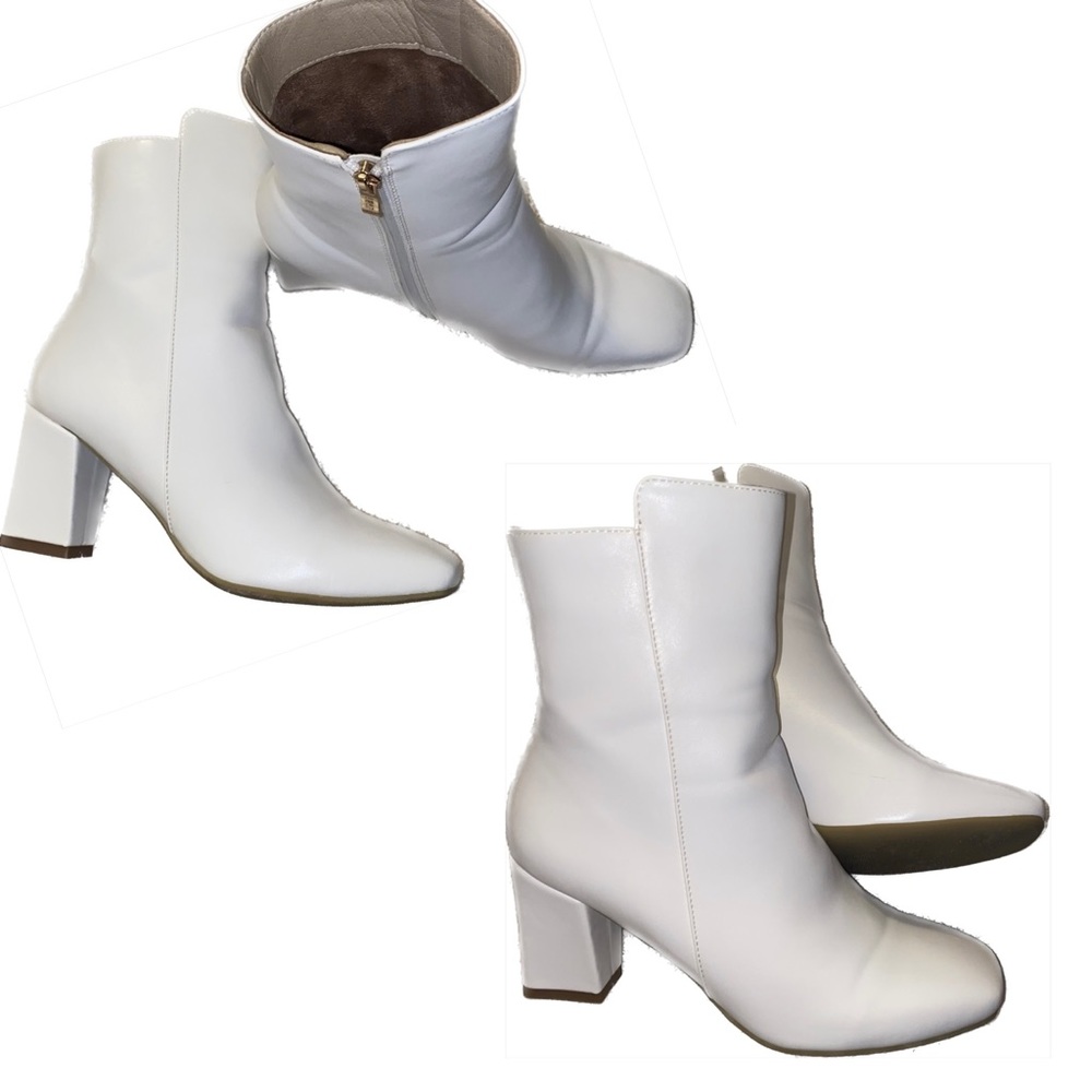 IDIFU Women's Ada Fashion Square Toe Ankle Boots